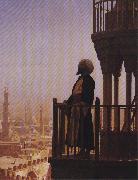Jean - Leon Gerome Le Muezzin, the Call to Prayer. oil painting on canvas